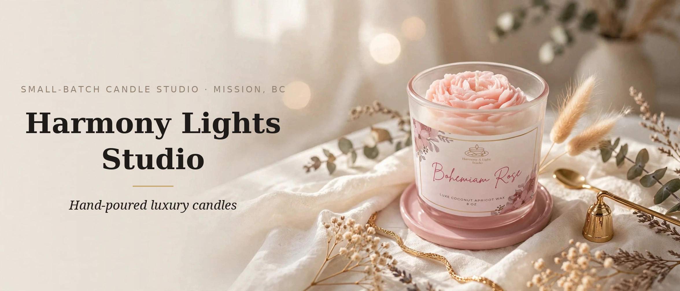 Harmony Lights Studio candles