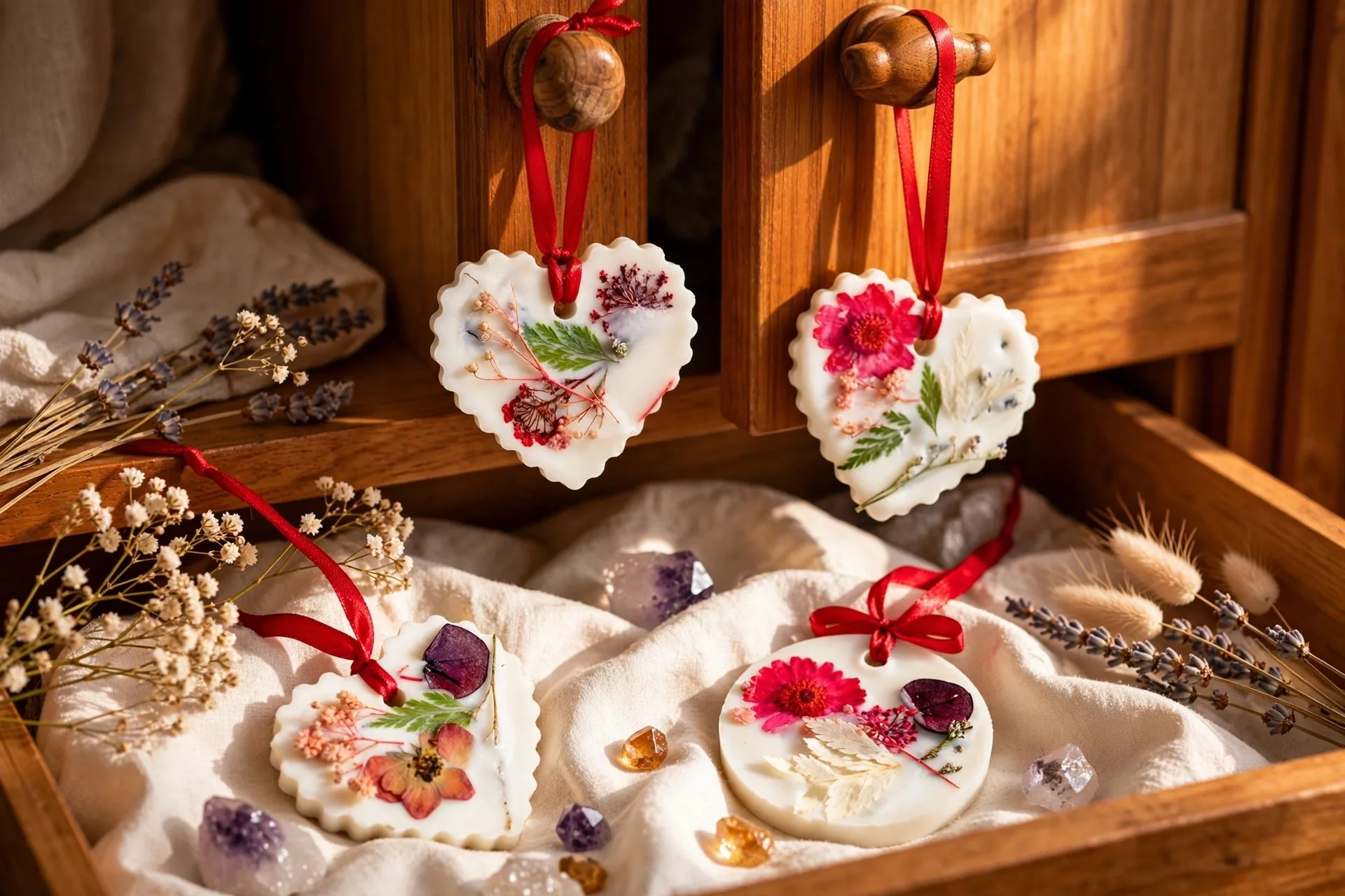 Soy Wax Scented Sachet: Dried Flowers — lifestyle photo