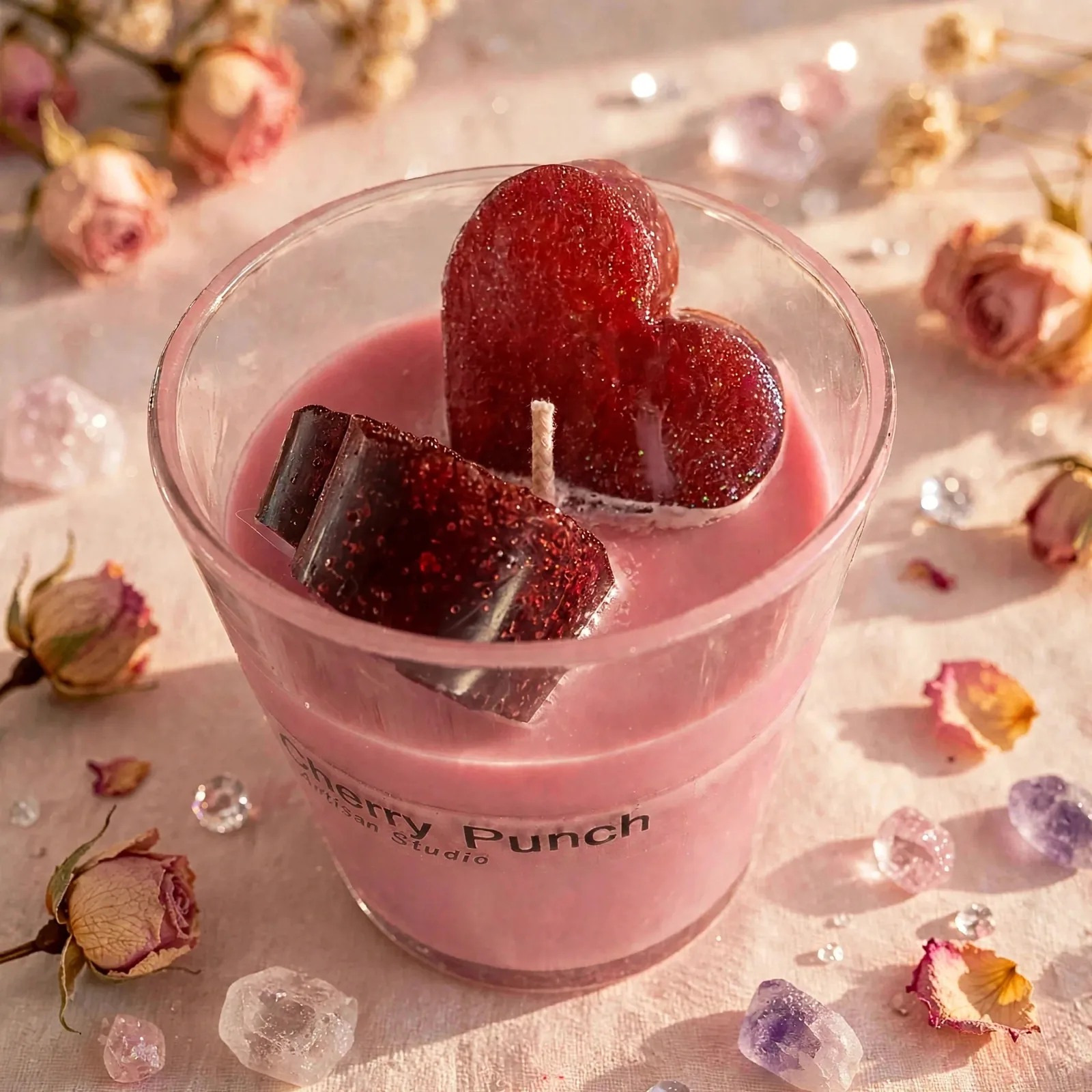 Unique Soy Blend Candle: Hawaiian Cherry Punch Delight with Soothing Latte Essence