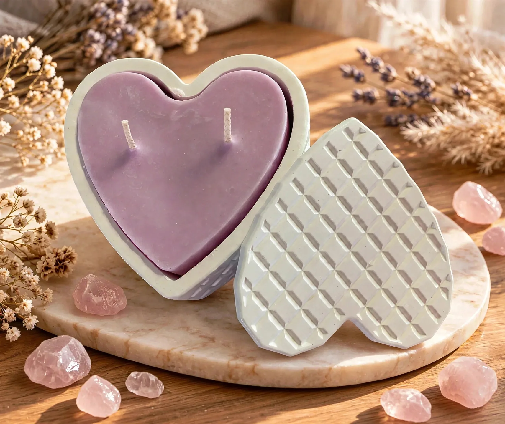 Valentines Day candles