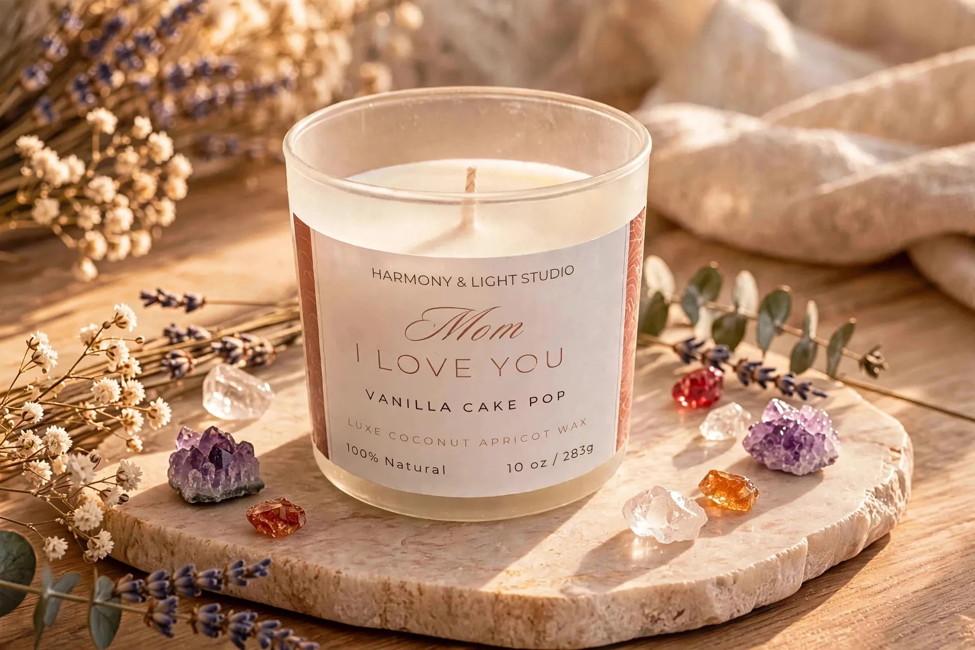 Mothers Day Secret Message Candle — lifestyle photo