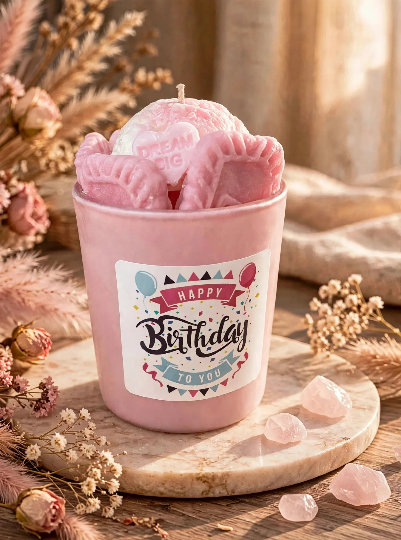 Personalized Birthday Soy Candle