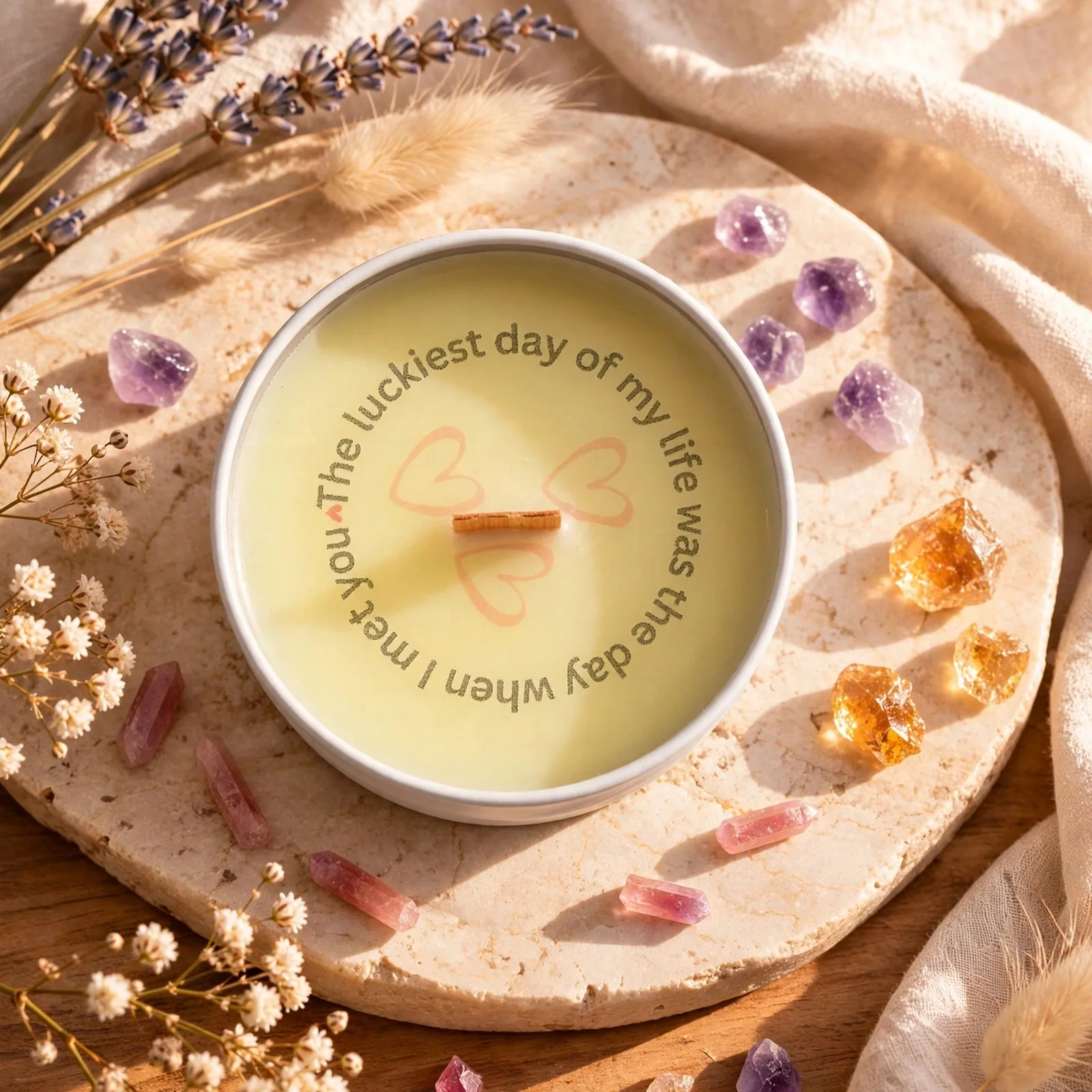 Personalized Secret Message Candle | Jasmine