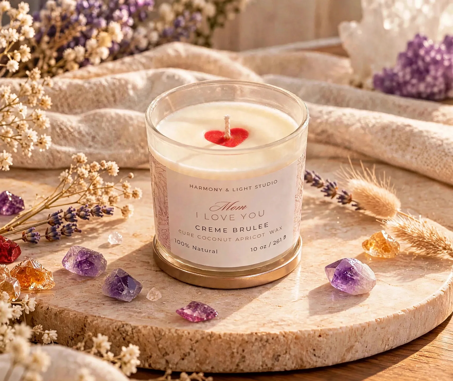 Secret Message Crème brûlée Candle