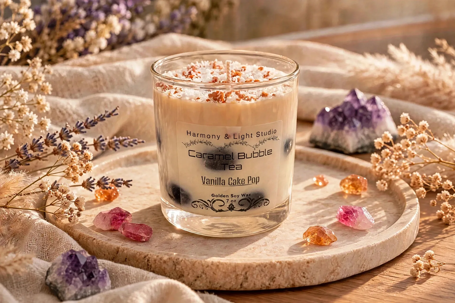 Caramel Bubble Tea Candle