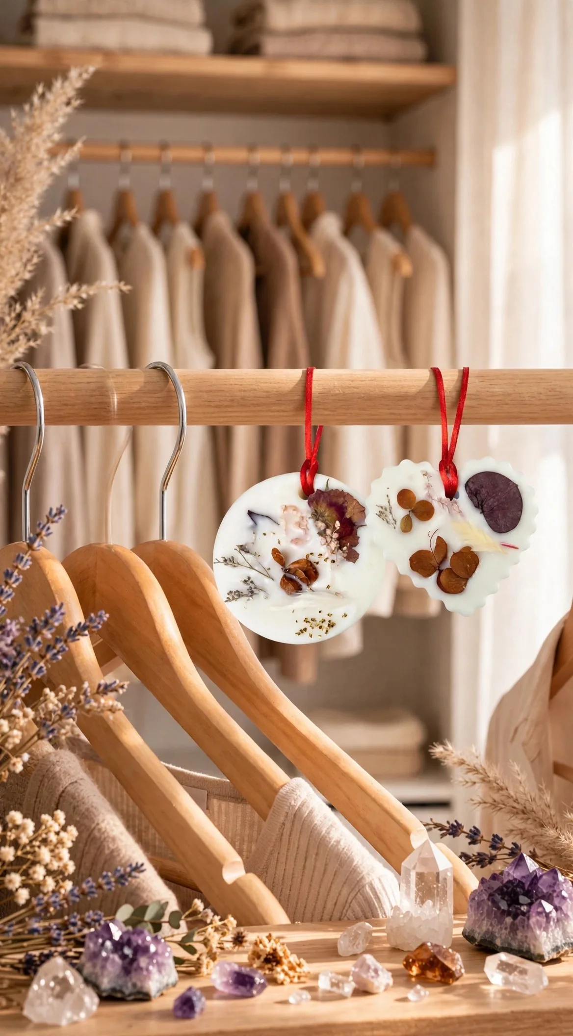 Eucalyptus Soy Wax Sachet: Dried Flower Aromatherapy — lifestyle photo
