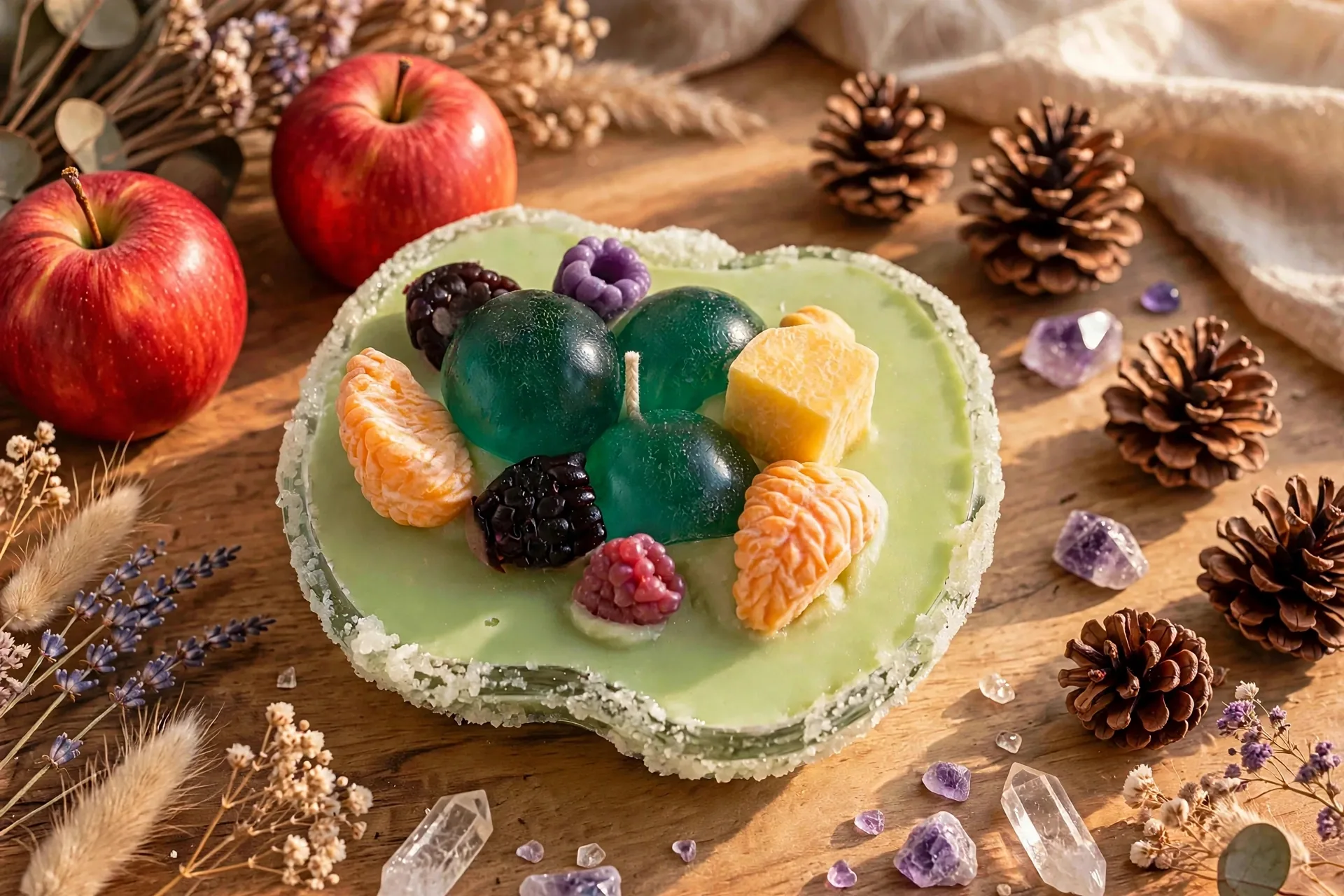 Apple Harvest Scented Soy Wax Candle: Green Apple Sangria, 5oz