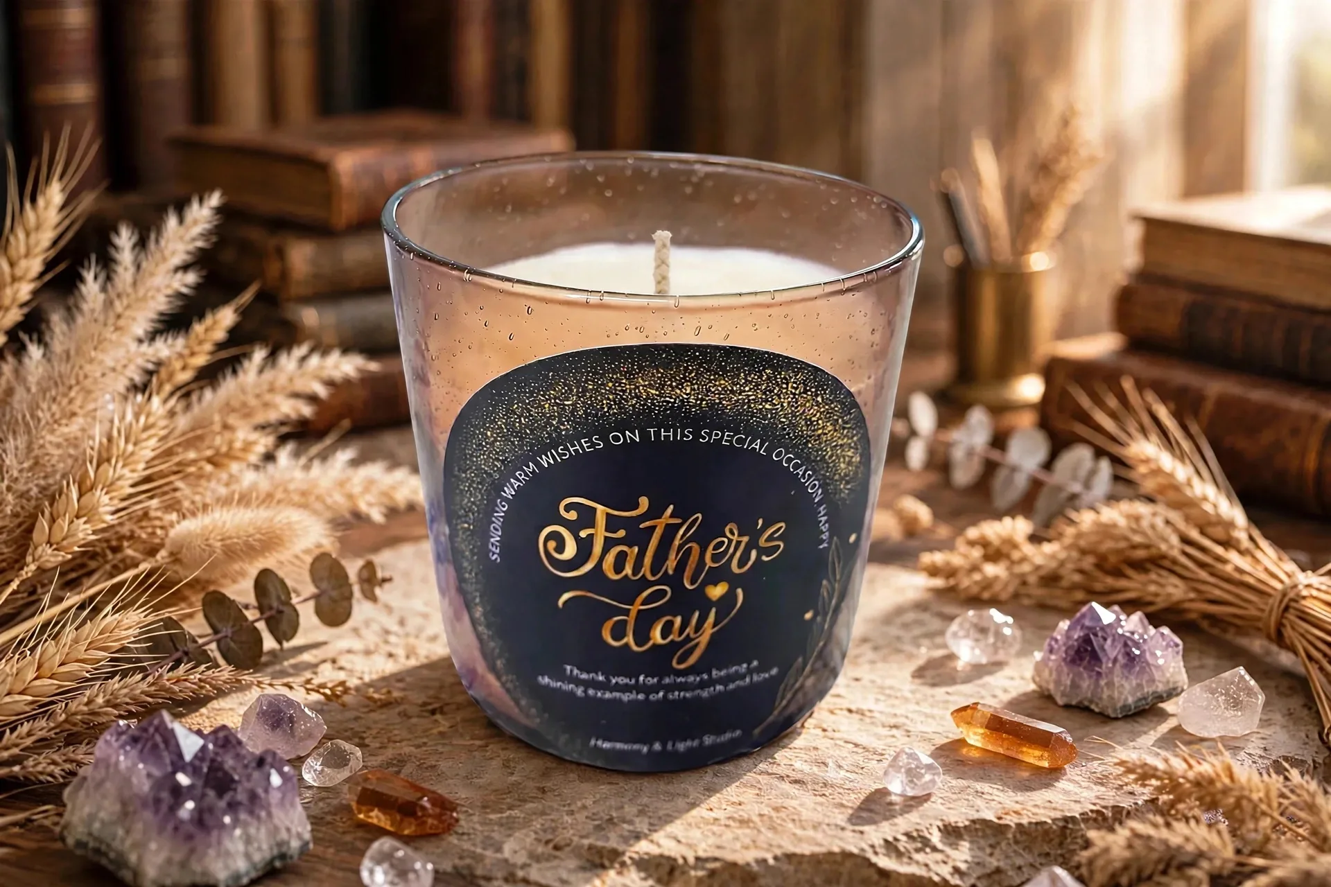 Bourbon Butterscotch Soy Candle — lifestyle photo