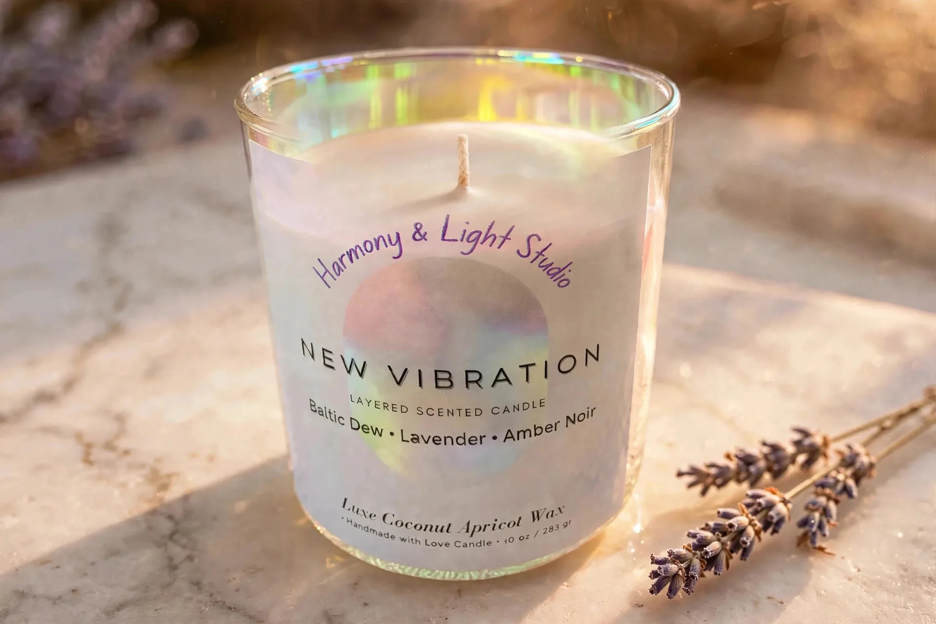 Three-Layer Scented Candle: Baltic Dew — close-up detail