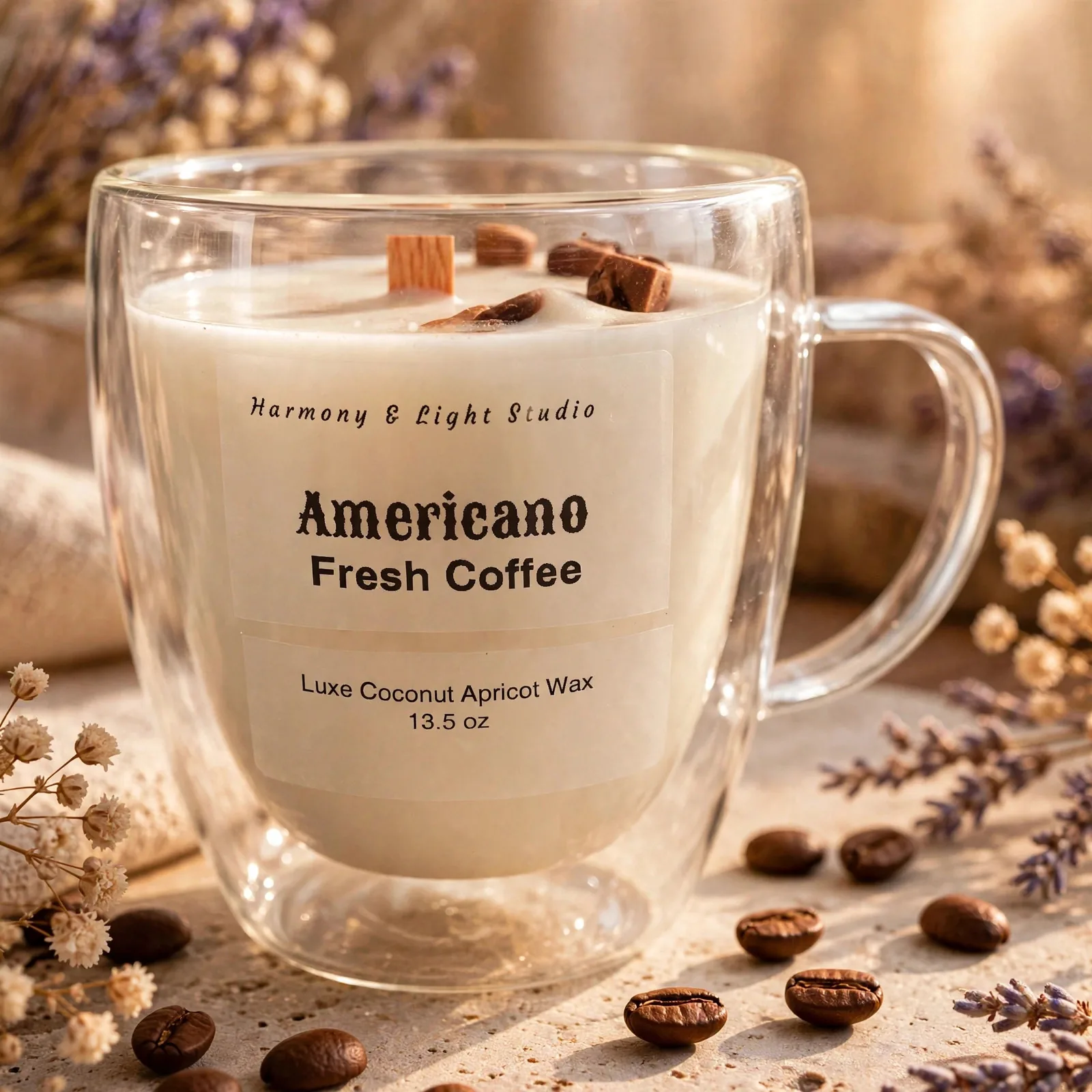 Americano Scented Candle — close-up detail