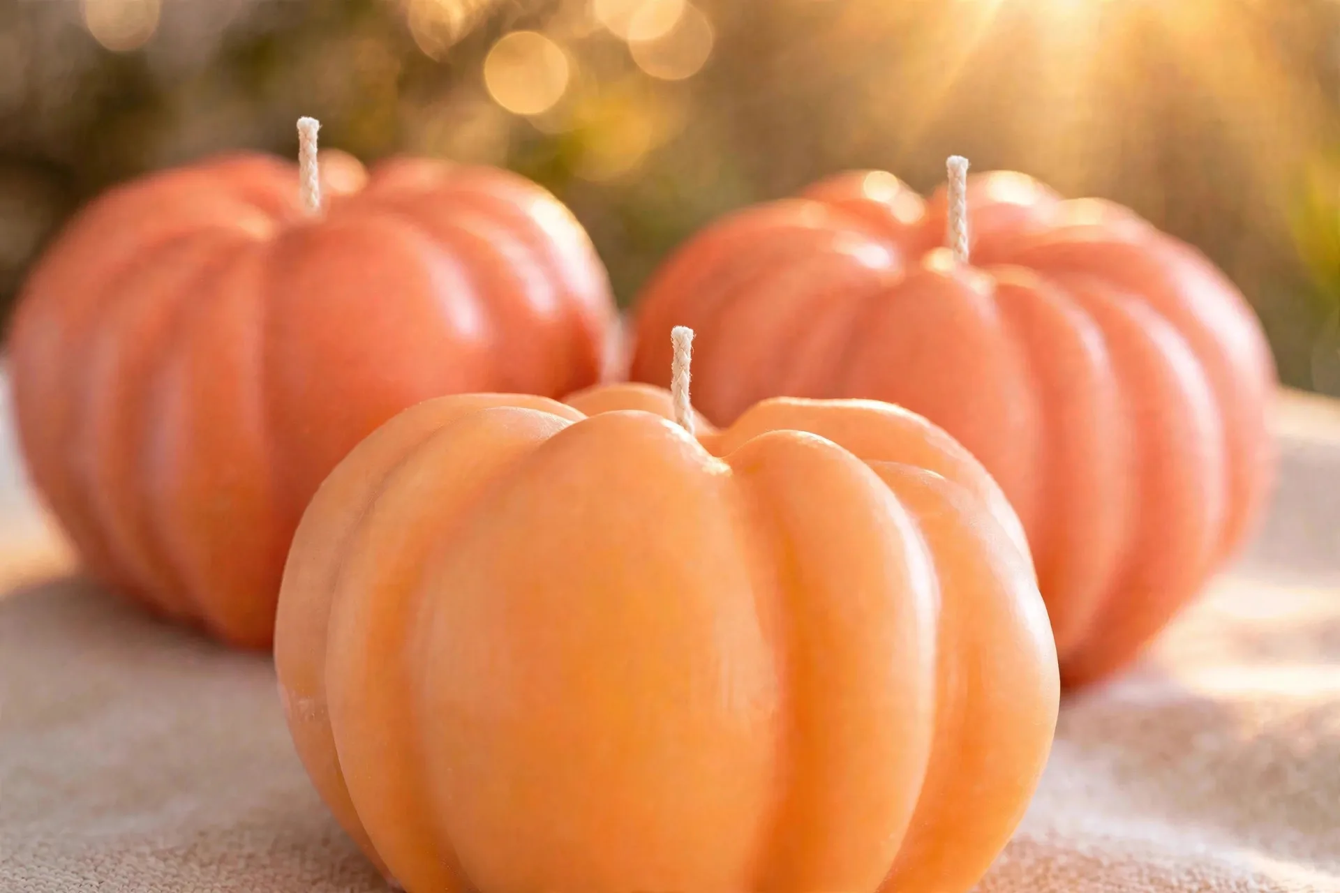 Scented Pumpkin Spice Candle — close-up detail