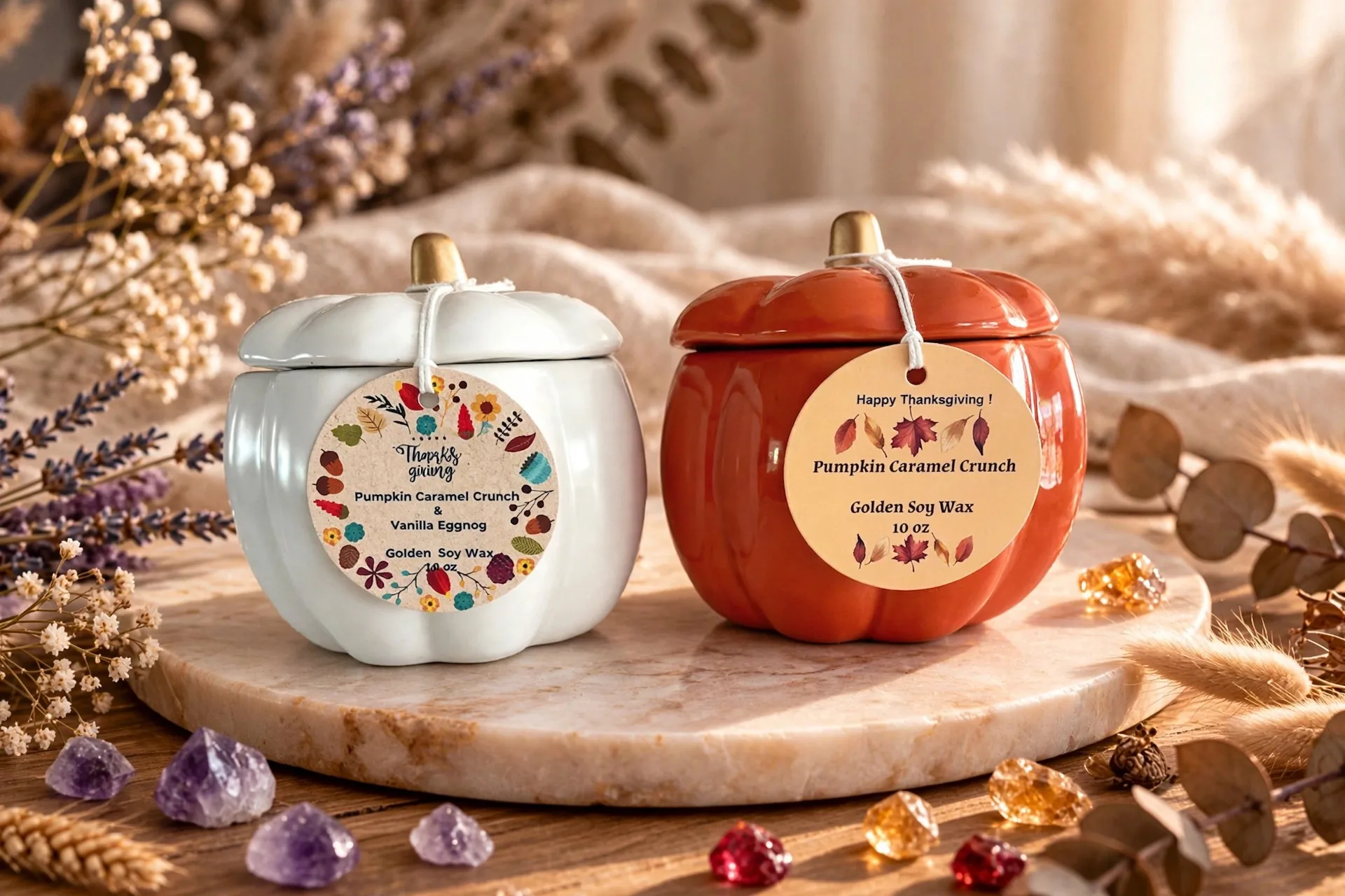 Pumpkin Spice Soy Candle in Ceramic Jar