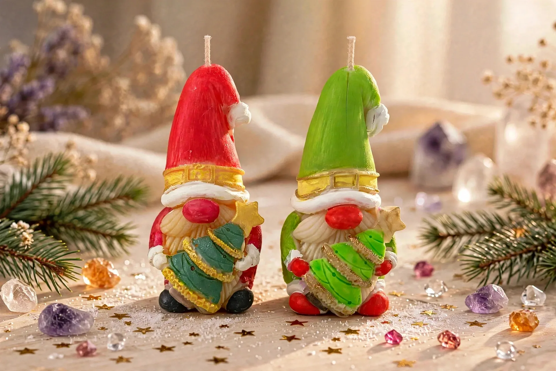 Christmas Gnome Candle: Snickerdoodle Coffee Scented CocoSoy Wax
