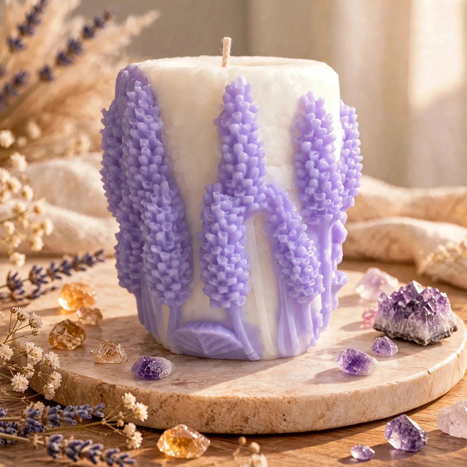 Vanilla Coconut Soy Mother's Day Lavender Crème Candle