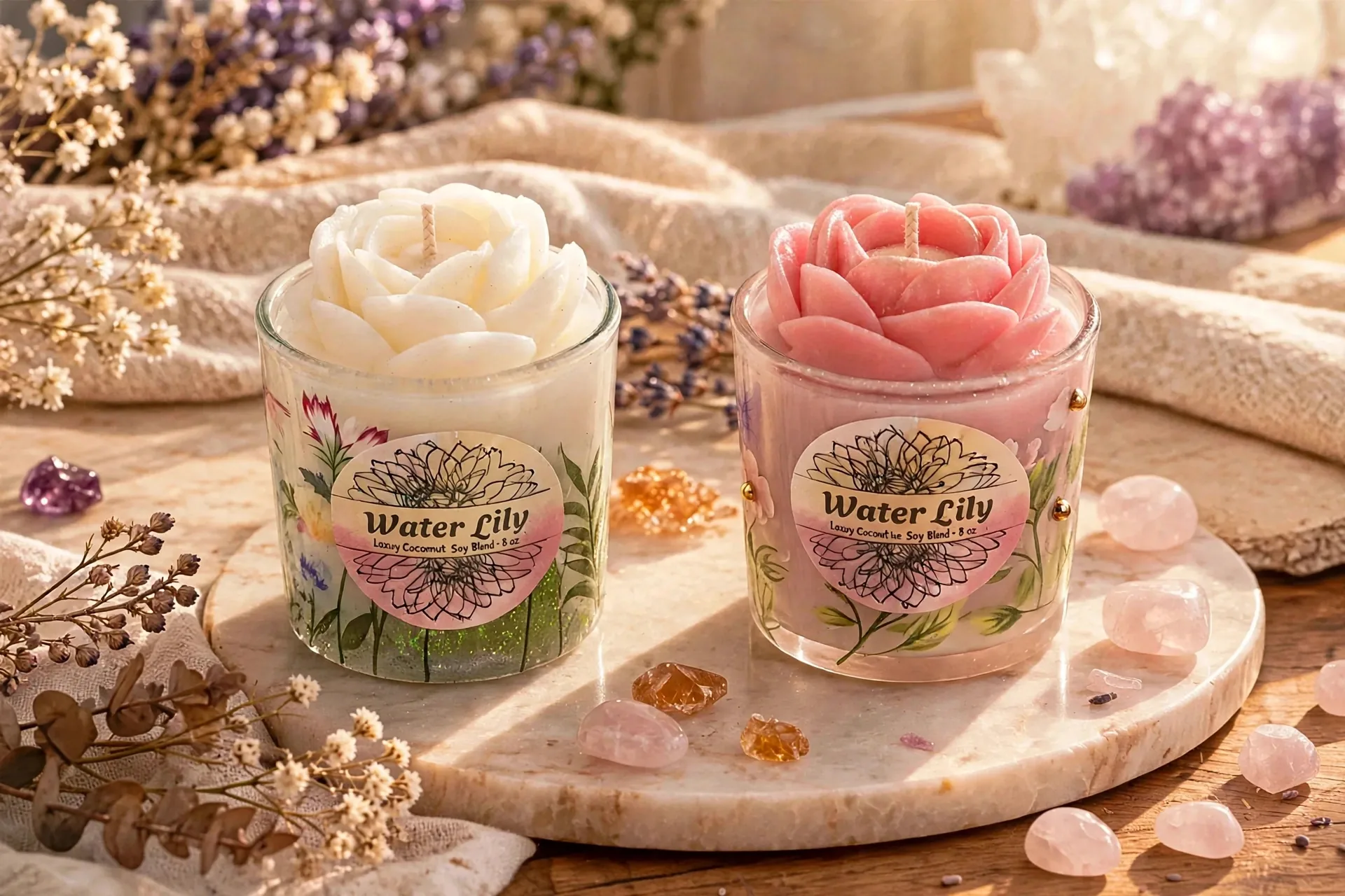 Water Lily Candle